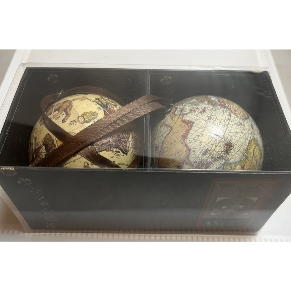 Celestial & Terrestrial Globe 1551 Heaven & Earth Christmas Tree Ornaments